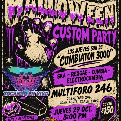 Flyer de HALLOWEEN CUSTON PARTY