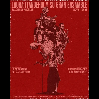 Flyer de LAURA ITANDEHUI Y SU GRAN ENSAMBLE