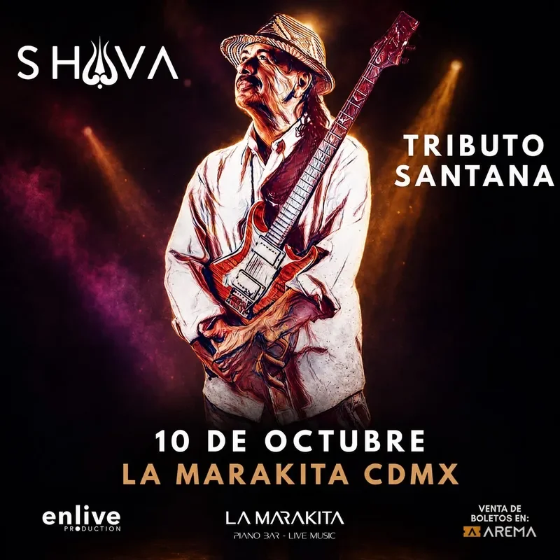 Flyer de Tributo a Carlos Santana