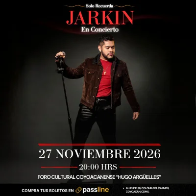 Flyer de JARKIN En Concierto - Solo Recuerda