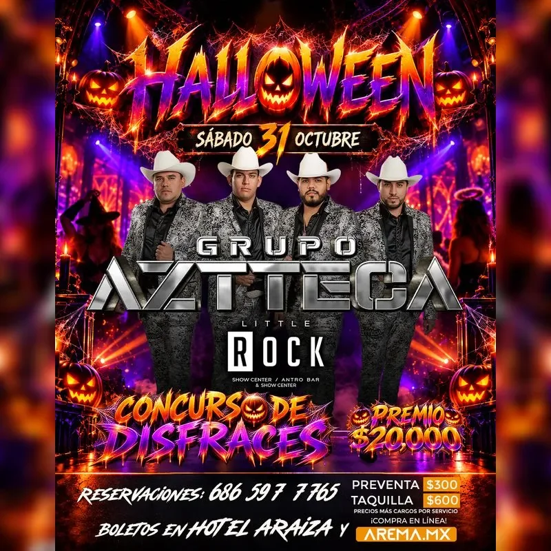 Flyer de Grupo Azteca