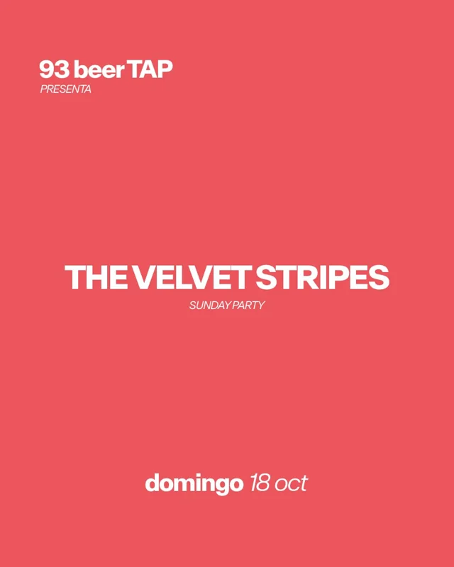 Flyer de The Velvet Stripes - Sunday Party