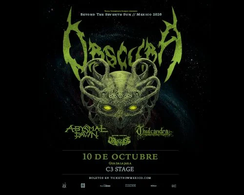 Flyer de Obscura en Guadalajara