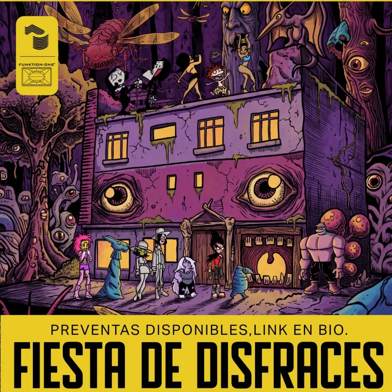 Flyer de FIESTA DE DISFRACES DIA 4