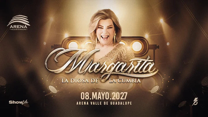 Flyer de Margarita La Diosa de la Cumbia
