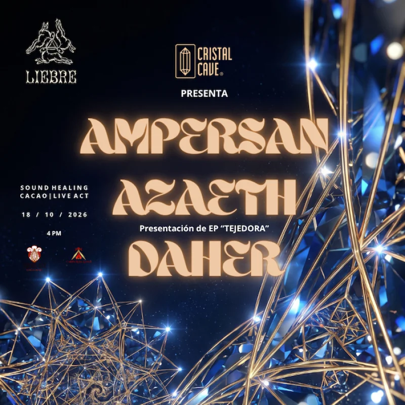 Flyer de Ampersan + Azaeth + Daher en vivo