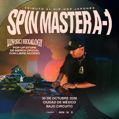 Flyer de Spin Master A-1: Tributo al Hip Hop Japonés