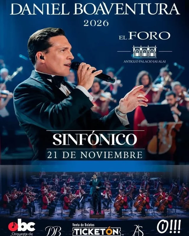Flyer de Daniel Boaventura Sinfónico