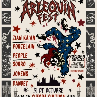 Flyer de Arlequín Fest