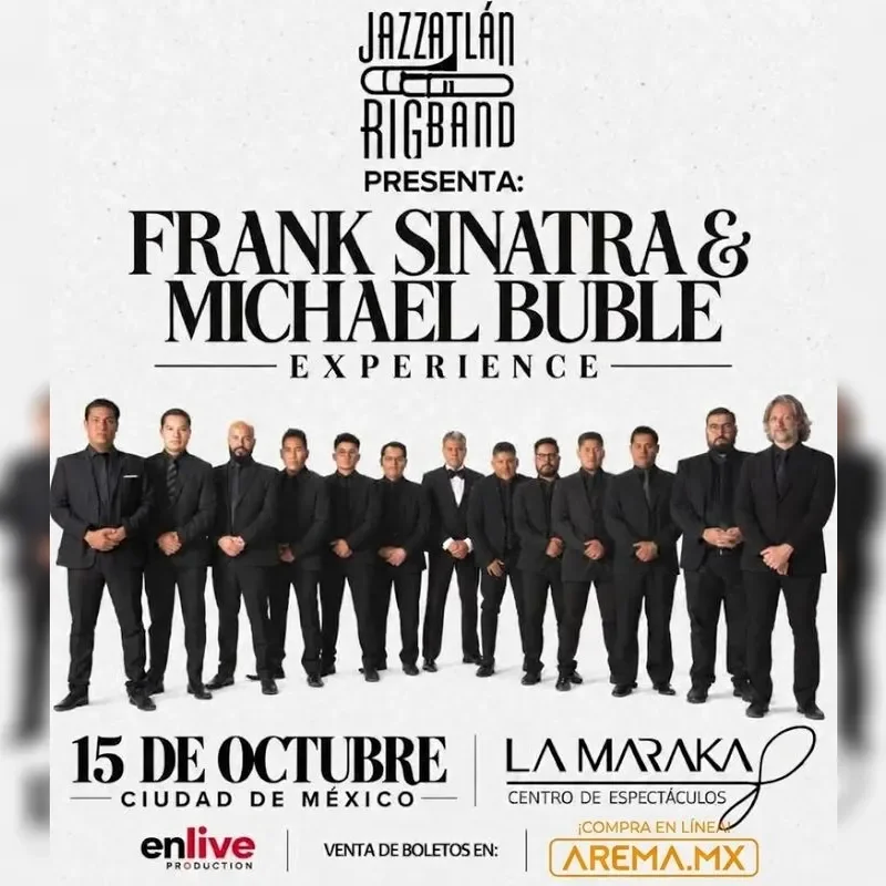 Flyer de Frank Sinatra y Michael Bublé Experience