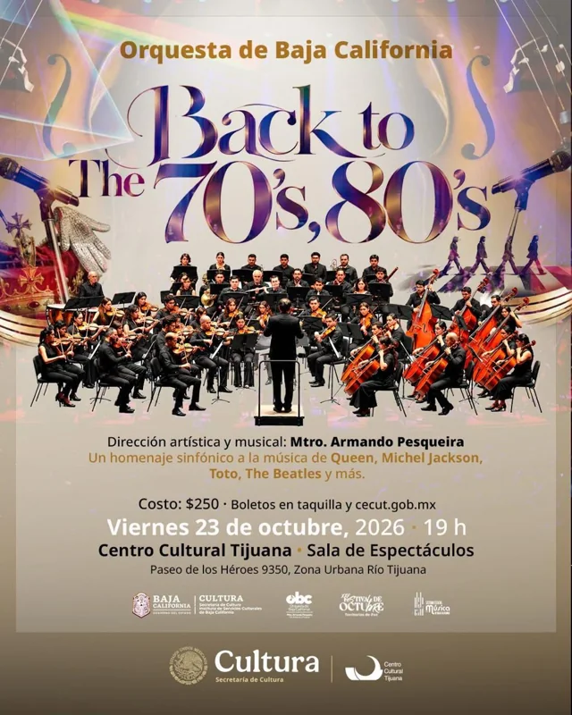 Flyer de Back to the 70’s, 80’s 