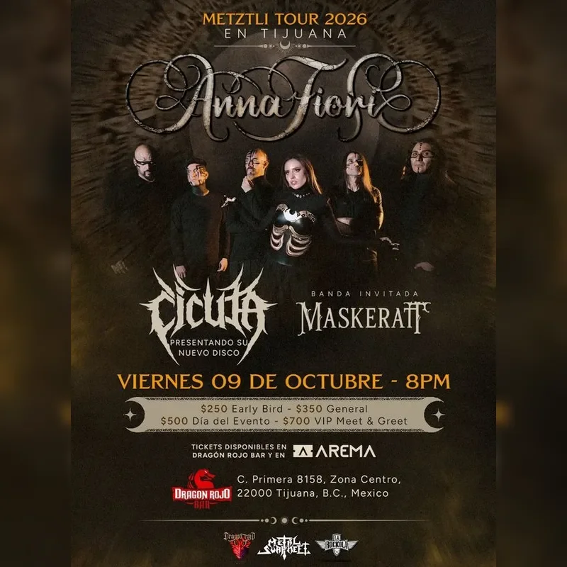 Flyer de Anna Fiori - Metztli Tour 2026