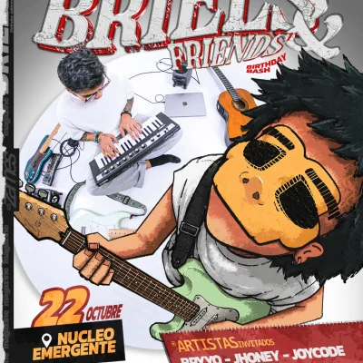 Flyer de Briels & Friends Birthday bash