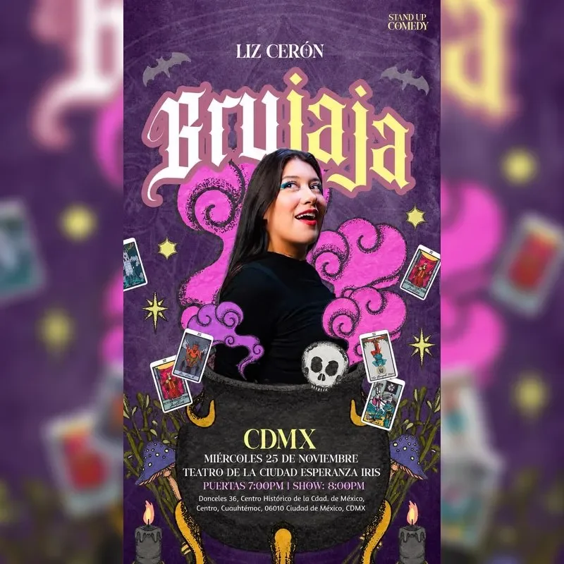 Flyer de Liz Cerón