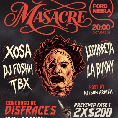 Flyer de MASACRE