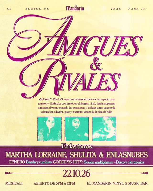 Flyer de Amigues y Rivales