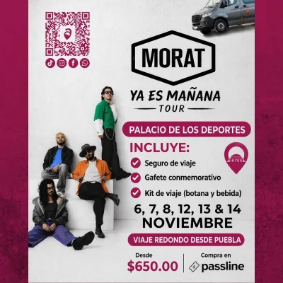 Flyer de MORAT - Ya es mañana TOUR