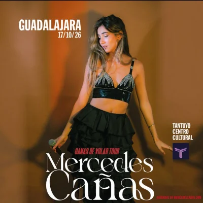 Flyer de Mercedes Cañas: Ganas de Volar Tour.