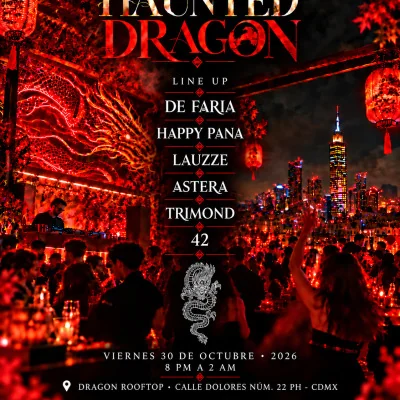 Flyer de Haunted Dragon 🐉👻 by EDMéxico & PMGMT