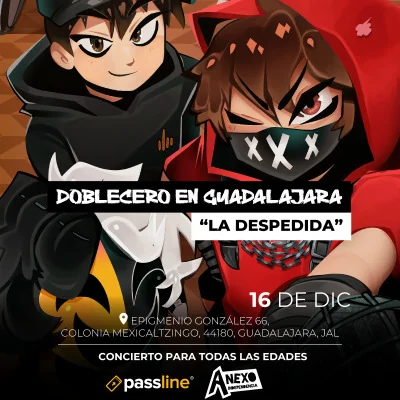 Flyer de Doblecero - La Despedida