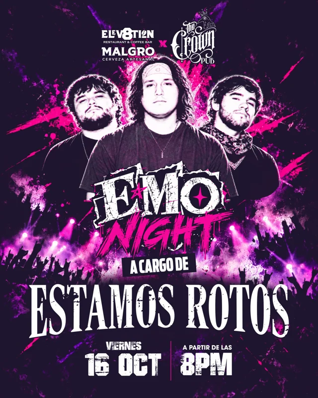 Flyer de Emo Night 