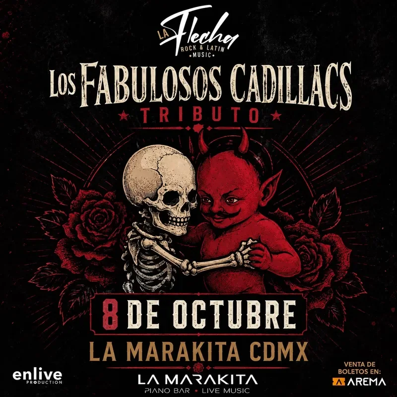 Flyer de Tributo a Fabulosos Cadillacs 