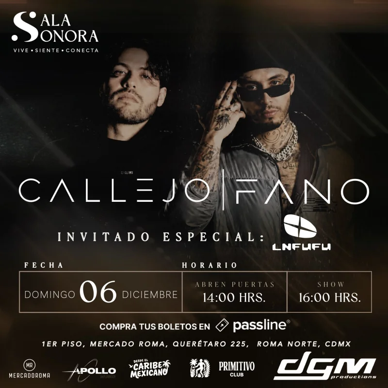 Flyer de BACK TO THE CARIBE/ FANO & CALLEJO