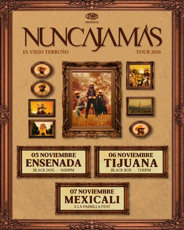 Flyer de Nuncajamas - El Viejo Terruño Tour 