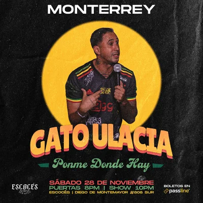Flyer de Gato Ulacia - Ponme donde hay