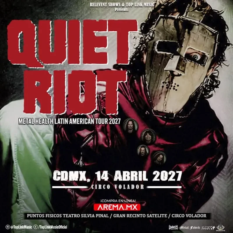 Flyer de Quiet Riot