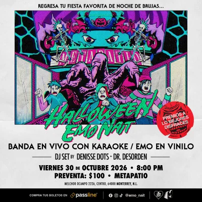 Flyer de Halloween Emo Nait