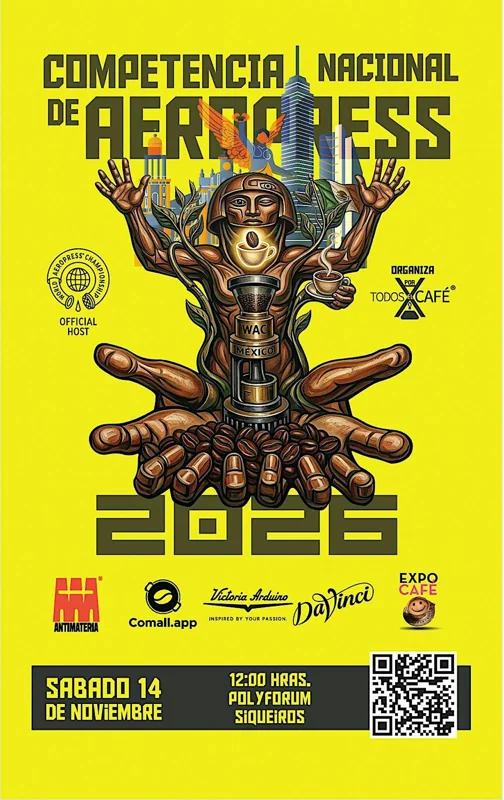 Flyer de Competencia Nacional de Aeropress