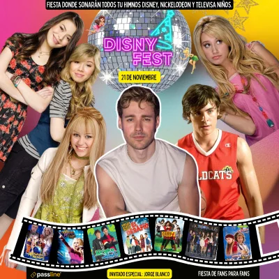 Flyer de Disney Fest La ultima transmisión 4 aniversario