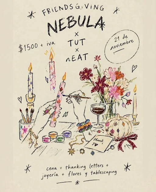 Flyer de FRIENDSGIVING DINNER NEBULA X NEAT 