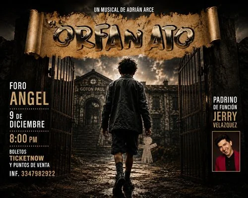 Flyer de ORFANATO EL MUSICAL (INVITADO JERRY VELAZQUEZ)