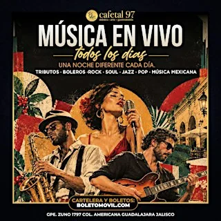 Flyer de Música en vivo | Noches de conciertos
