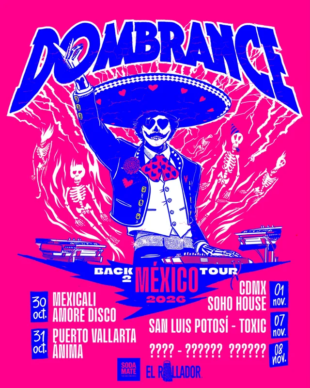 Flyer de Dombrane Back 2 Mexico Tour 