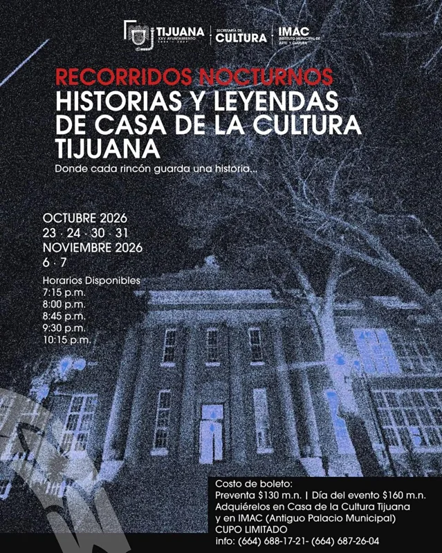 Flyer de Recorridos Nocturnos