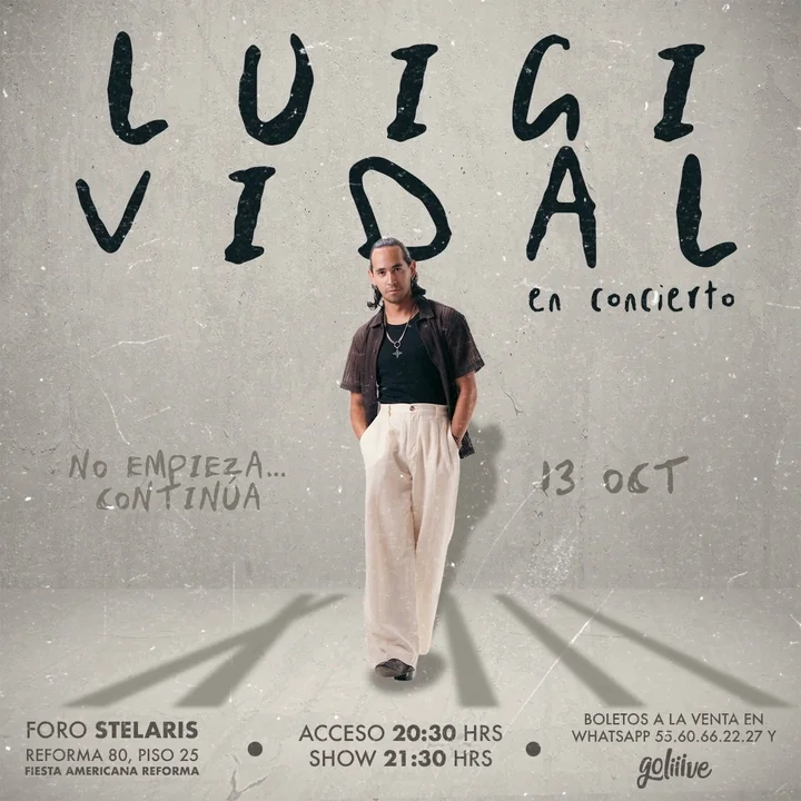 Flyer de Luigi Vidal