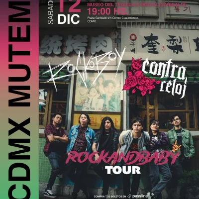 Flyer de Rockoboy & Contra Reloj