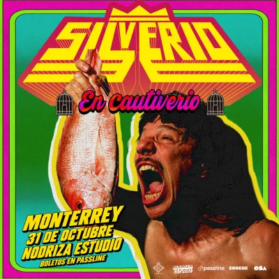 Flyer de Silverio en Cautiverio