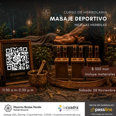 Flyer de Masaje Deportivo Noviembre