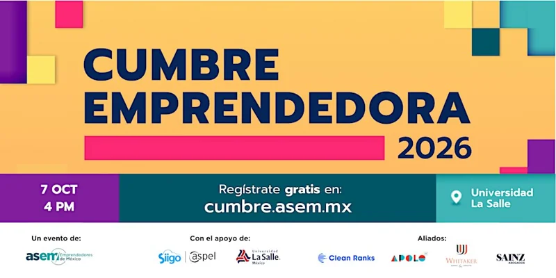 Flyer de Cumbre Emprendedora 2026