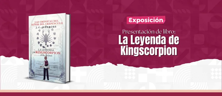 Flyer de Presentación de Libro ´La leyenda de Kingscorpion´