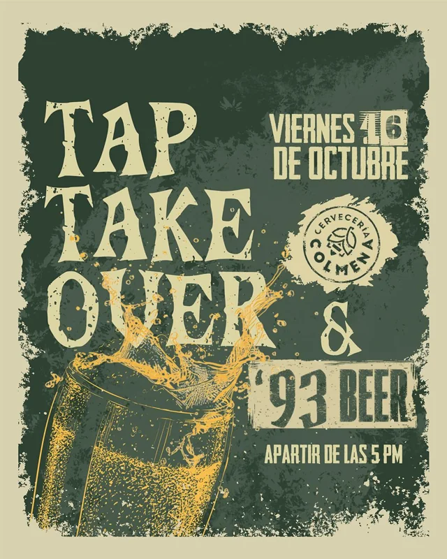 Flyer de Tap Takeover & Lanzamiento Hidromiel Frutos Rojos