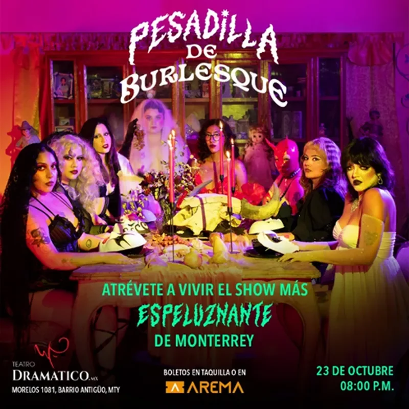 Flyer de Pesadilla de Burlesque