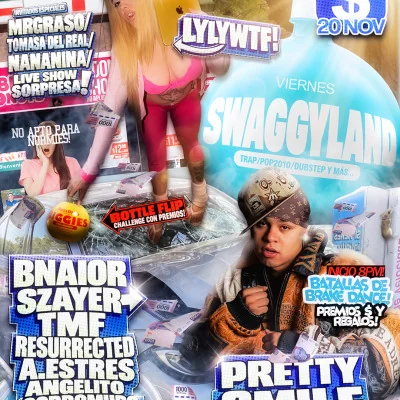 Flyer de SWAGGYLAND “SWAG&CRUNK”