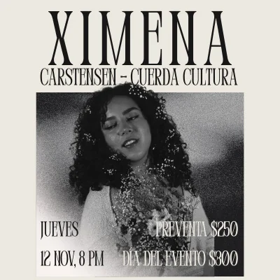 Flyer de Ximena Carstensen 