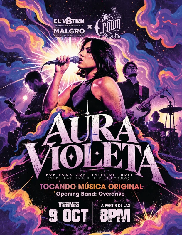 Flyer de Aura Violeta