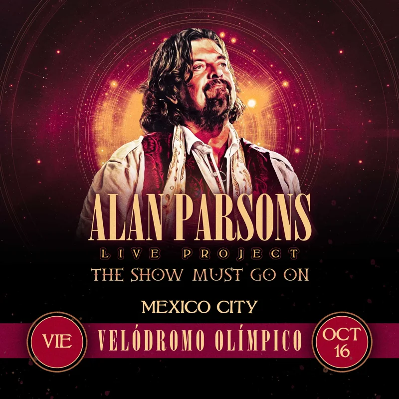 Flyer de ALAN PARSONS THE SHOW MUST GO ON